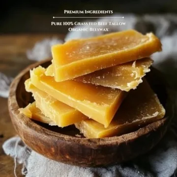 Beef Tallow Lip Balm 100% Organic & Nourishing - 4 Pack