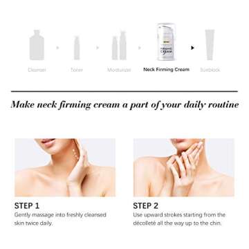 UMRAN Neck Firming Cream For Tightening Lifting Sagging Skin, Crepe Neck & Chest Firming Cream, Reducing Wrinkles, Anti Aging Moisturizer for Neck & Décolleté, Turkey Neck Firming Cream