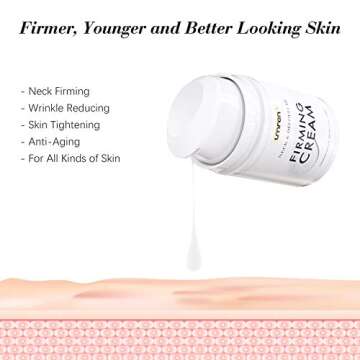 UMRAN Neck Firming Cream For Tightening Lifting Sagging Skin, Crepe Neck & Chest Firming Cream, Reducing Wrinkles, Anti Aging Moisturizer for Neck & Décolleté, Turkey Neck Firming Cream