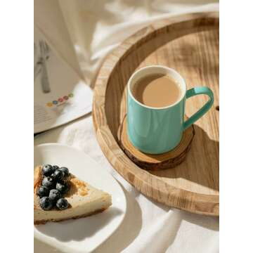 Sweese 11 Oz Coffee Mug Set - Colorful Ceramic Cups