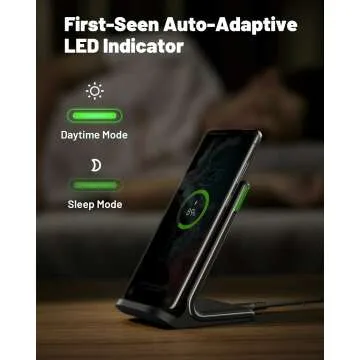 Fast Wireless Charger for iPhone & Samsung - 15W Power