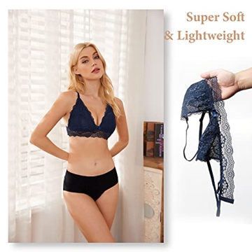 Comfortable Lace Bralette for Women No Underwire Sexy Design