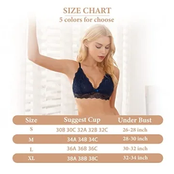 Comfortable Lace Bralette for Women No Underwire Sexy Design
