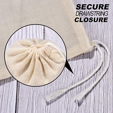 Tatuo Muslin Bags – 50 Reusable Gift Pouches for All Occasions