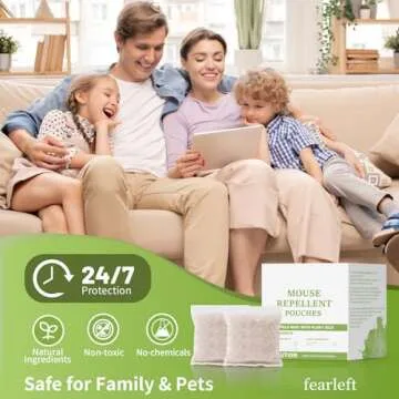 FEARLEFT Natural Mouse Repellent Pouches for Home and RV