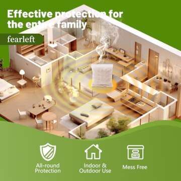 FEARLEFT Natural Mouse Repellent Pouches for Home and RV