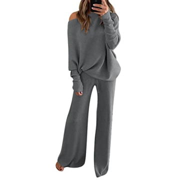 Linsery Knitted Two Piece Set - Stylish & Comfy Loungewear