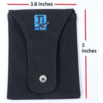 Travel Bra Stash - Hidden Money Belt - Pocket Bra - Travel Leg Wallet - Bra Wallet - Money Belts for Travel Hidden