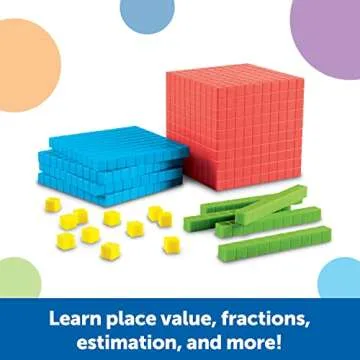 Bright Base 10 Block Set for Interactive Math Learning