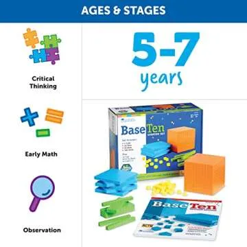 Bright Base 10 Block Set for Interactive Math Learning