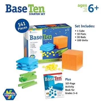 Bright Base 10 Block Set for Interactive Math Learning