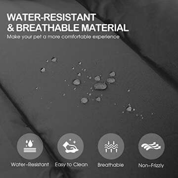 Heeyoo Outdoor Dog Bed, Water Proof Camping Dog Bed, Machine Washable and Portable Travel Dog Bed, Foldable Outdoor Pet Bed for Small, Medium, and Large Dogs, Outdoor Dog Mat