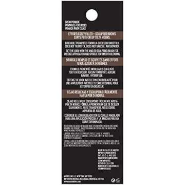 Maybelline TattooStudio Brow Pomade Long Lasting, Buildable, Eyebrow Makeup, Ash Brown, 1 Count