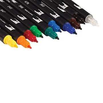 Tombow Dual Brush Markers Set - 10 Pack for Artists