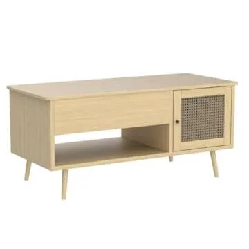 Stylish FOKWE Lift Top Coffee Table with Ample Storage