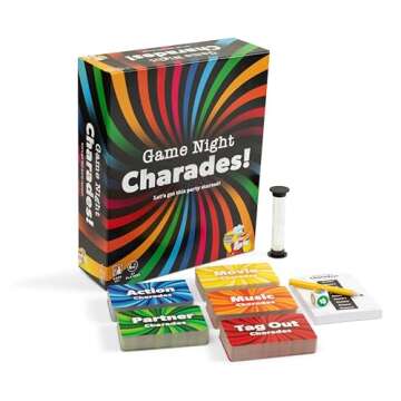 Game Night Charades - Party Charades Game - Contains 1120 Charades - Great Family & Party Game! 5 Ca...