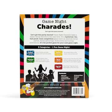 Game Night Charades - Party Charades Game - Contains 1120 Charades - Great Family & Party Game! 5 Categories - 1 Fun Game Night!