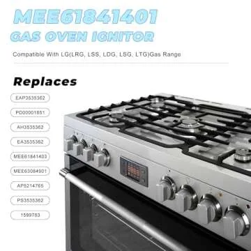 MEE61841401 Oven Igniter Replacement for L-G Gas Range LRG LSS LDG LSG LTG Series LRG3095ST LRG3061ST LSG4513ST-Flat Glow Bar Style- Replace Gas Oven Igniter MEE61841403 MEE63084901 MEE61841401