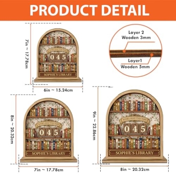 FAMITRENDZ Personalized Books Read Tracker for Avid Readers and Book Lovers