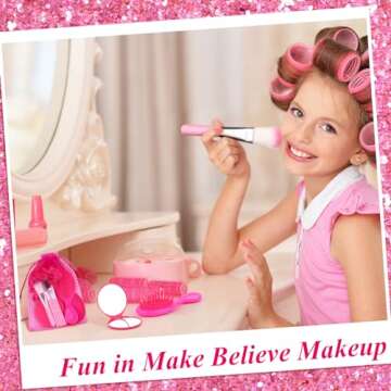 72 PCS Pink Girl Party Favors for Makeup Fun and Play