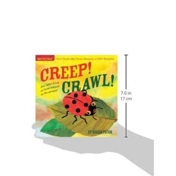 Indestructibles Creep! Crawl!: Chew Proof · Rip Proof · Nontoxic · 100% Washable (Book for Babies, Newborn Books, Safe to Chew)