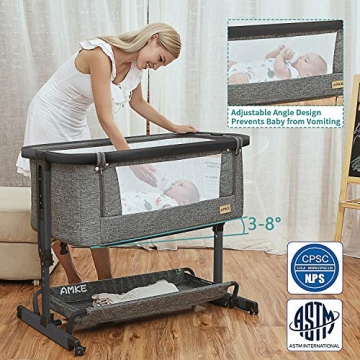AMKE 3-in-1 Baby Bassinet for Every Parent's Needs