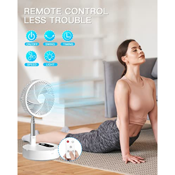 AICase Portable Stand Fan - Rechargeable & Travel-Friendly