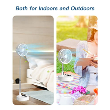 AICase Portable Stand Fan - Rechargeable & Travel-Friendly