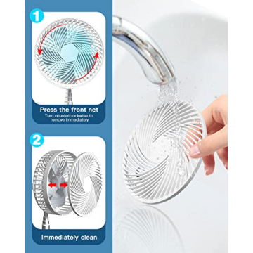 AICase Portable Stand Fan - Rechargeable & Travel-Friendly