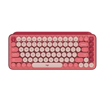Logitech POP Mechanical Wireless Keyboard with Customizable Emoji Keys, Durable Compact Design, Blue...