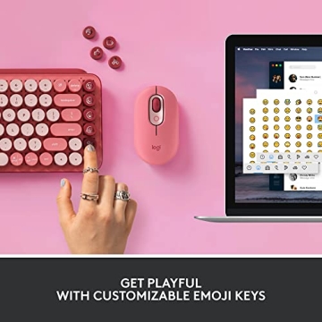 Logitech POP Mechanical Keyboard - Emoji Keys, Multi-Device