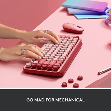 Logitech POP Mechanical Keyboard - Emoji Keys, Multi-Device