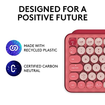 Logitech POP Mechanical Keyboard - Emoji Keys, Multi-Device