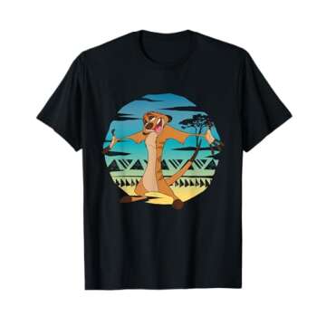 Disney The Lion King Timon Ombre 90s Retro T-Shirt T-Shirt