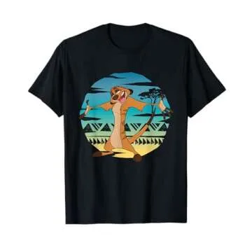 Disney The Lion King Timon Ombre 90s Retro T-Shirt T-Shirt