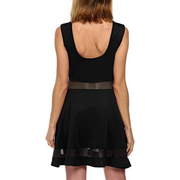 Zeagoo Women's Sexy Black Mini Dress for Events