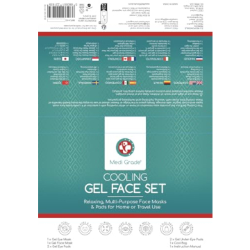 Medi Grade Cooling Ice Face Mask Set for Puffy Eyes Relief