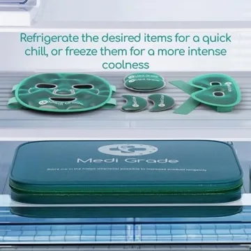 Medi Grade Cooling Ice Face Mask Set for Puffy Eyes Relief