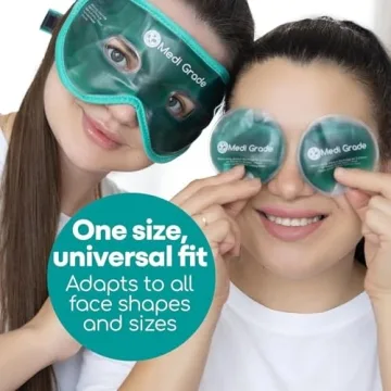 Medi Grade Cooling Ice Face Mask Set for Puffy Eyes Relief