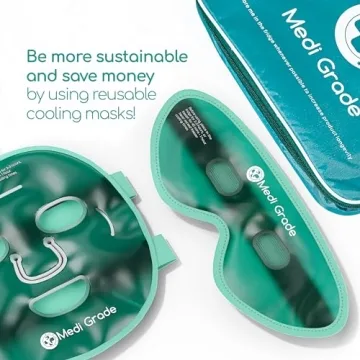 Medi Grade Cooling Ice Face Mask Set for Puffy Eyes Relief