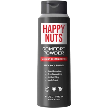 HAPPY NUTS Comfort Powder - Anti Chafing & Deodorant for Men