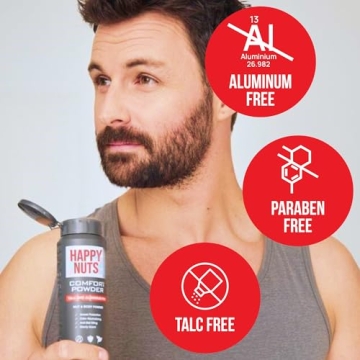 HAPPY NUTS Comfort Powder for Men - Talc-Free Body Powder
