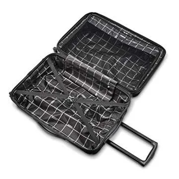 American Tourister Moonlight Hardside Expandable Luggage with Spinner Wheels, Black Marble, 3-Piece Set (21/24/28)