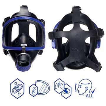 Dräger X-plore 6300 Full-Face Respirator Mask - NIOSH Approved, 40mm Connection