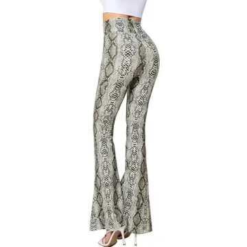 Yvette Bell Bottom Pants for Woman Lace High Waisted Flare Leggings Pants Black Sexy Disco 70s