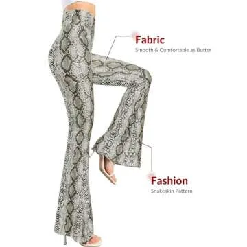 Yvette Bell Bottom Pants for Woman Lace High Waisted Flare Leggings Pants Black Sexy Disco 70s