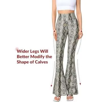 Yvette Bell Bottom Pants for Woman Lace High Waisted Flare Leggings Pants Black Sexy Disco 70s