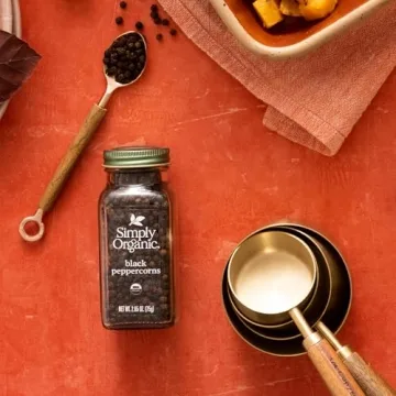 Simply Organic Black Peppercorns for Flavorful Dishes