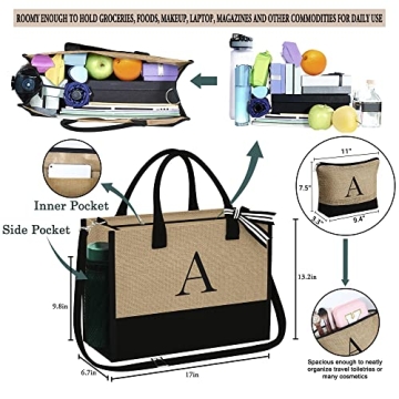 Stylish Jute Tote Bag Gift for Women - YOOLIFE