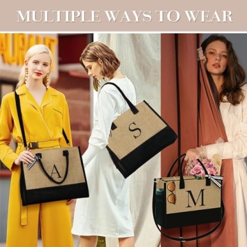 Stylish Jute Tote Bag Gift for Women - YOOLIFE